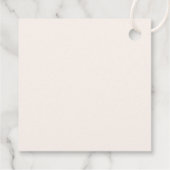 フローラフープ編集可能カラー結婚式の引き出物ラベル フェイバータグ (裏面)