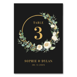 フローラフープ編集可能結婚カラーのテーブル番号 テーブルナンバー