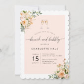 フローラブエレガントランチとバブリー招待状 招待状 (正面)