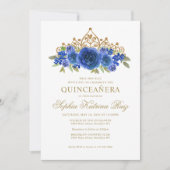 フローラブクラシックルー金ゴールドティ王室のアラキンセアニラ 招待状 (正面)