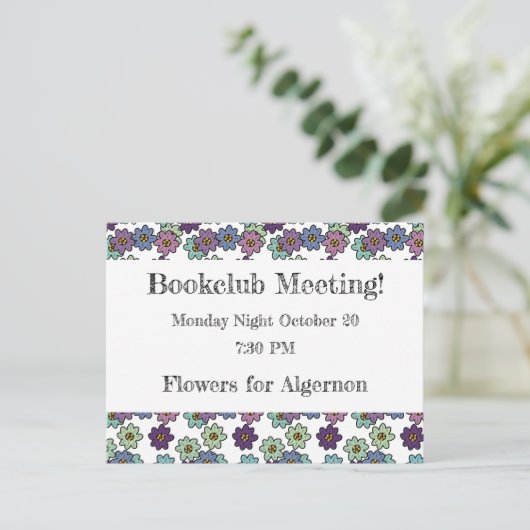 フローラブッククラブのアラーム ポストカード (スタンド正面)