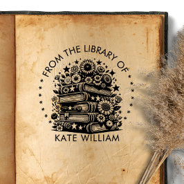 フローラブックスタックRound Stampのライブラリから セルフインキングスタンプ