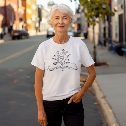 フローラブックボーホラインアート トライブレンドＴシャツ