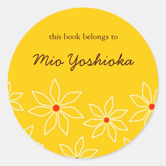 フローラブックラベル ラウンドシール