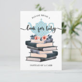 フローラブック用男の赤ちゃんブルーヴィンテージティーパーティー エンクロージャーカード (スタンド正面)