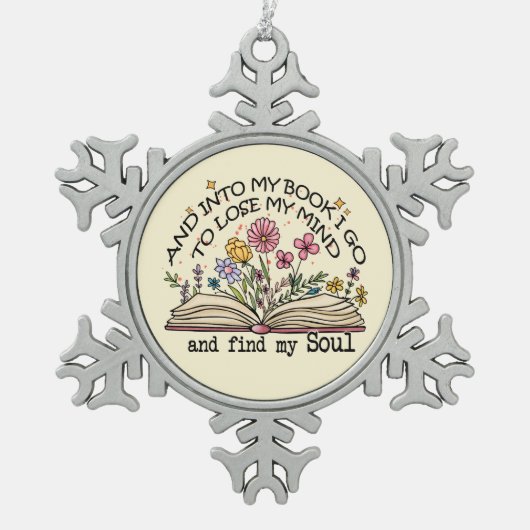 フローラブック スノーフレークピューターオーナメント (正面)