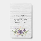 フローラブティックハンガー |従業員の写真IDバッジ バッジ (裏面)