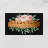 フローラブモダンラック及びブロンズの移動式スプレータン 名刺 (正面)