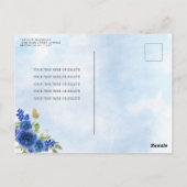 フローラブモダンルー金ゴールドティアラQuinceaenera ポストカード (裏面)