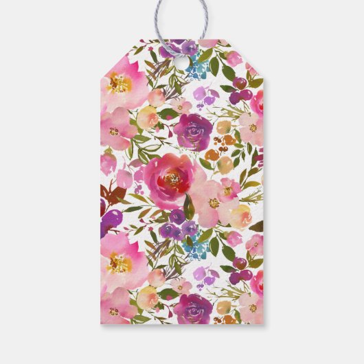 フローラブライダルシャワーお気に入りギフトラベル ギフトタグ (裏面)