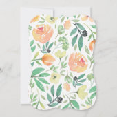 フローラブライダルシャワーの招待 招待状 (裏面)