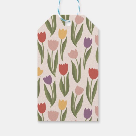 フローラブライダルシャワーま結婚たはパーソナライズされた ギフトタグ (裏面)