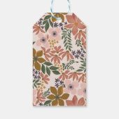 フローラブライダルシャワーま結婚たはパーソナライズされた ギフトタグ (裏面)