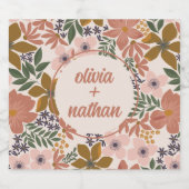 フローラブライダルシャワーま結婚たはパーソナライズされた ビールラベル (シングルラベル)