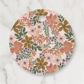 フローラブライダルシャワーま結婚たはパーソナライズされた フェイバータグ (裏面)