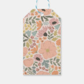 フローラブライダルシャワーま結婚たは ギフトタグ (裏面)