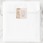 フローラブライダルシャワーま結婚たは スクエアシール (バッグ)