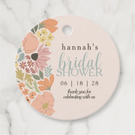 フローラブライダルシャワーま結婚たは フェイバータグ