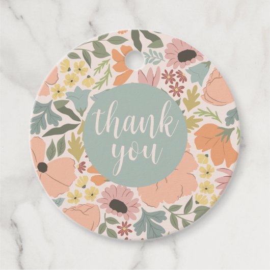 フローラブライダルシャワーま結婚たは フェイバータグ (正面)