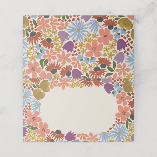 フローラブライダルシャワーま結婚たは プレイスカード (外部開封)