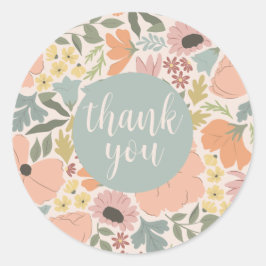 フローラブライダルシャワーま結婚たは ラウンドシール