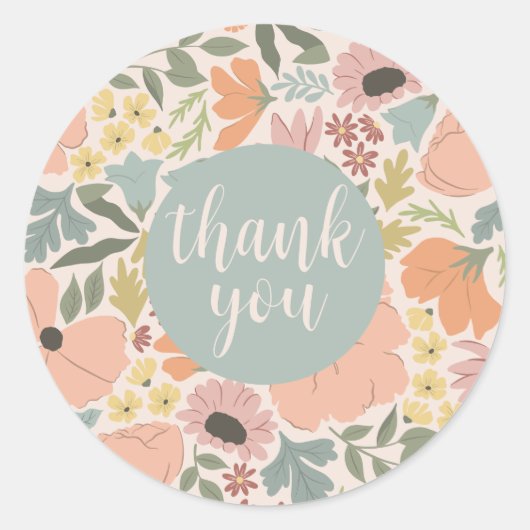 フローラブライダルシャワーま結婚たは ラウンドシール (正面)