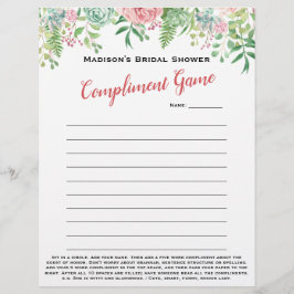 フローラブライダルシャワーアイスブレーカー💕 5ワードおもしろい