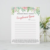 フローラブライダルシャワーアイスブレーカー💕 5ワードおもしろい (スタンド正面)