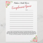 フローラブライダルシャワーアイスブレーカー💕 5ワードおもしろい (正面)