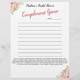 フローラブライダルシャワーアイスブレーカー💕 5ワードおもしろい