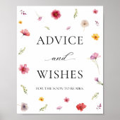 フローラブライダルシャワーアドバイスとウィッシュ ポスター (正面)