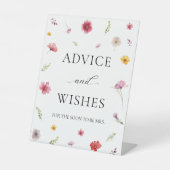フローラブライダルシャワーアドバイスとウィッシュ 台座サイン (正面)