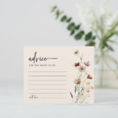 フローラブライダルシャワーアドバイスカード (スタンド正面)