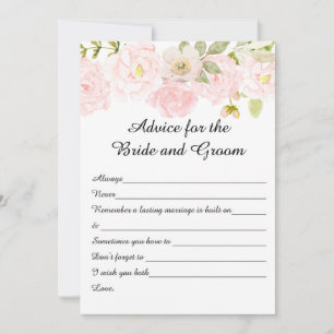 フローラブライダルシャワーアドバイスカード アドバイスカード