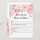 フローラブライダルシャワーアドバイスカード アドバイスカード (正面/裏面)