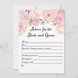 フローラブライダルシャワーアドバイスカード アドバイスカード