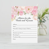 フローラブライダルシャワーアドバイスカード 招待状 (スタンド正面)