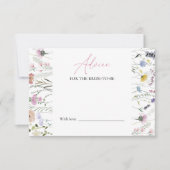フローラブライダルシャワーアドバイス 招待状 (正面)