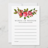 フローラブライダルシャワーアドバイスfor Bride 招待状 (正面)