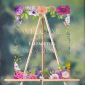 フローラブライダルシャワーウェルカムアクリルサイン アクリルサイン (ニュートラル)