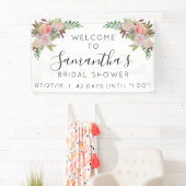 フローラブライダルシャワーウェルカムサイン日 横断幕 (インサイチュ)