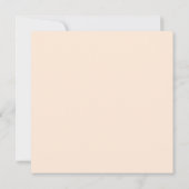 フローラブライダルシャワーエレガントピーチオレンジバラ 招待状 (裏面)