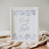 フローラブライダルシャワーカードとギフト ポスター