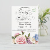 フローラブライダルシャワーカード03 招待状 (スタンド正面)