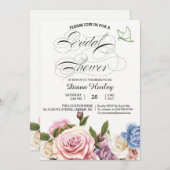 フローラブライダルシャワーカード03 招待状 (正面/裏面)