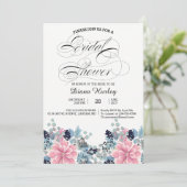 フローラブライダルシャワーカード 招待状 (スタンド正面)