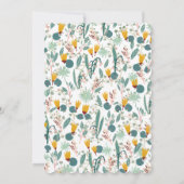 フローラブライダルシャワーキュート春ガーデンカスタム 招待状 (裏面)