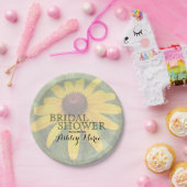 フローラブライダルシャワークローズアップRudbeckia写真 ペーパープレート (パーティー)