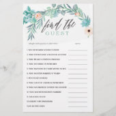 フローラブライダルシャワーゲームゲストの検索 (正面)