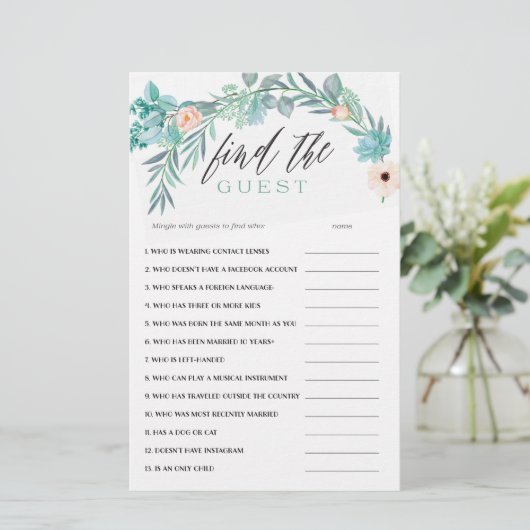 フローラブライダルシャワーゲームゲストの検索 (スタンド正面)